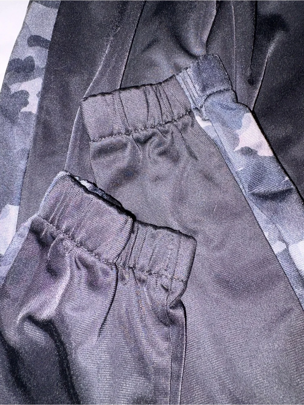 Nike Black & Gray Camo Zip Track Jacket with Matching Pants